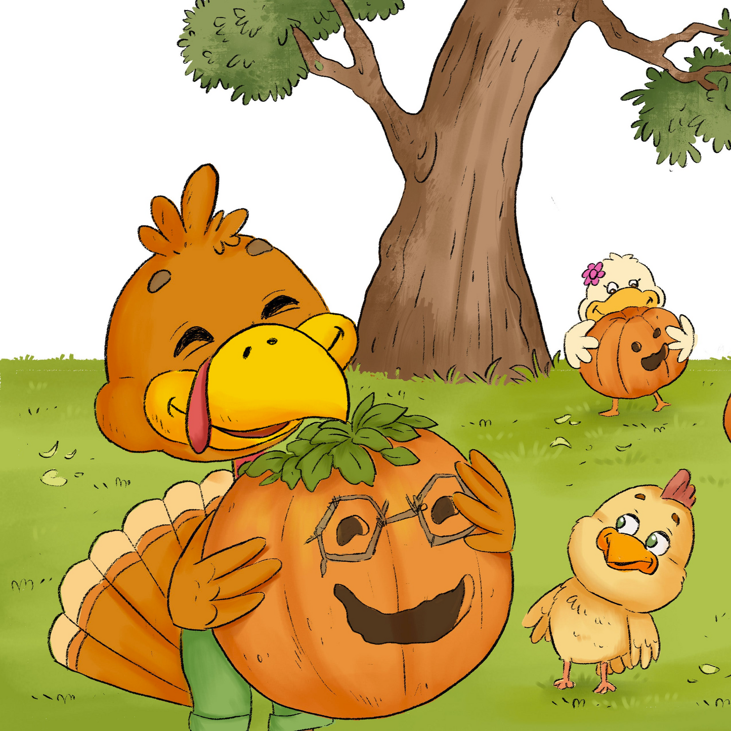 Taylor the Turkey & Grandma Plant a Pumpkin