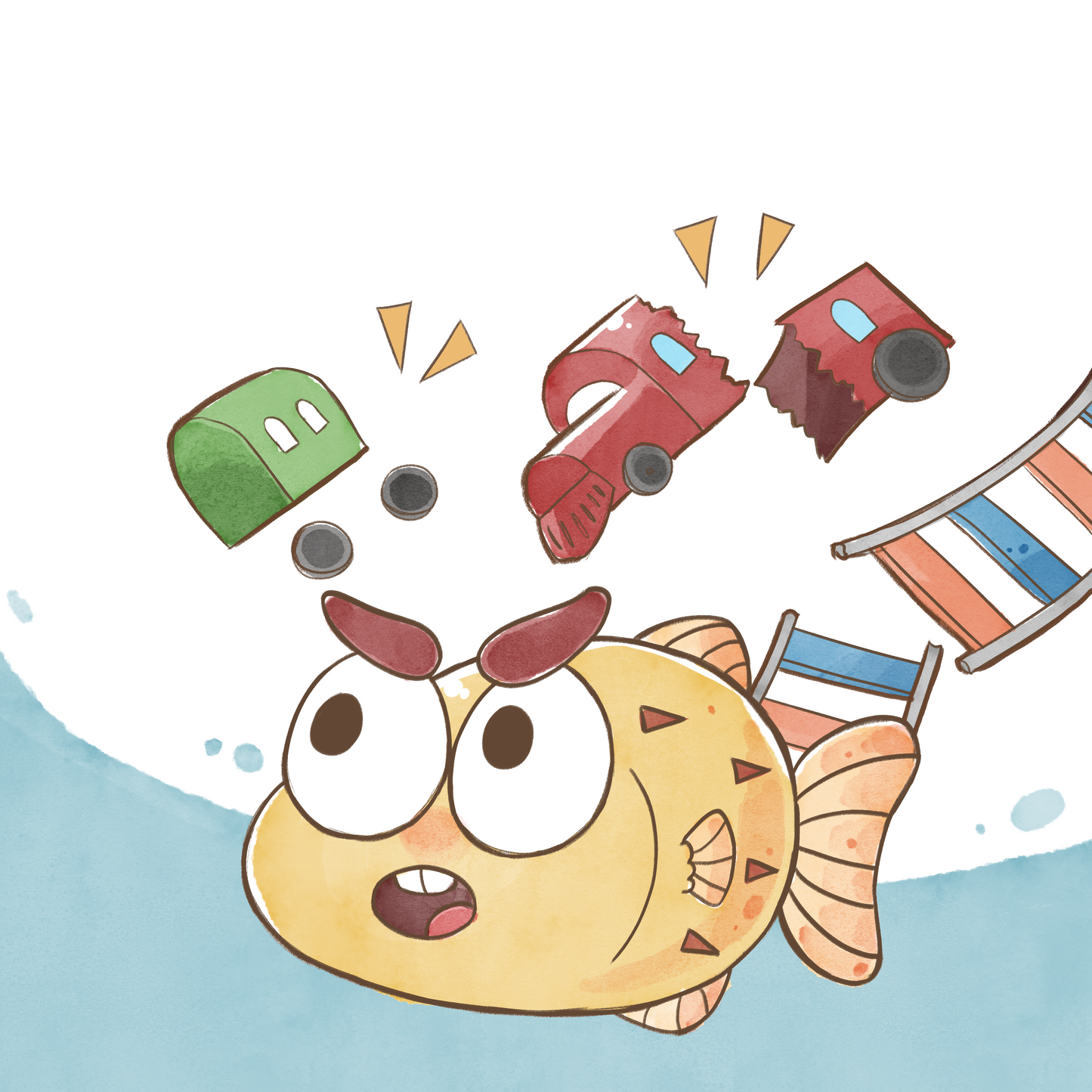 The angry fish book