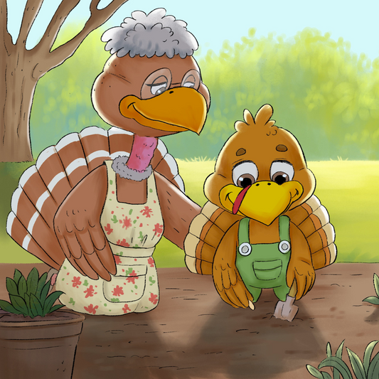 Taylor the Turkey and Grandma Plant a Pumpkin: A Cute Fall Book for Kids About Planting Pumpkins